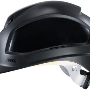 Uvex Pheos B-WR Schutzhelm - Hochwertiger belüfteter Bauhelm für optimale Sicherheit auf der Baustelle - Schwarz