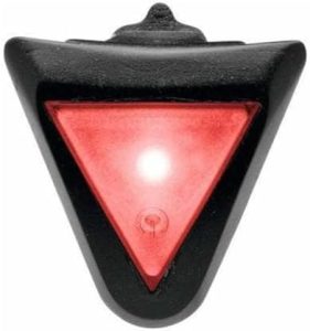 uvex Plug-in LED XB039 Licht – Ideal für uvex i-vo, air wing & finale junior – Dauer- oder Blinklicht in Schwarz-Rot – E