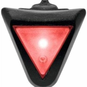 uvex Plug-in LED XB039 Licht – Ideal für uvex i-vo, air wing & finale junior – Dauer- oder Blinklicht in Schwarz-Rot – E