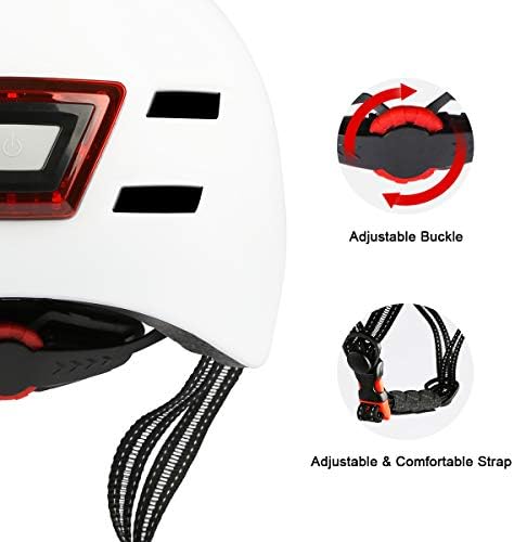 SelfLove Fahrradhelm mit LED-Scheinwerfer und Rücklicht - Sicherer, leichter Helm für Radfahrer*innen im Alltag