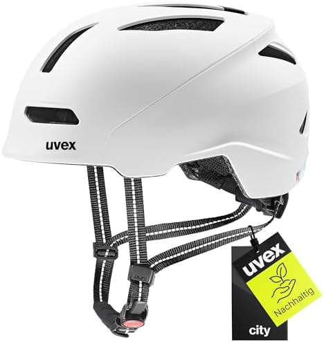 uvex urban planet - Robuster City-Helm für Damen und Herren - aus Recyclingmaterial mit optimaler Belüftung für städtisc