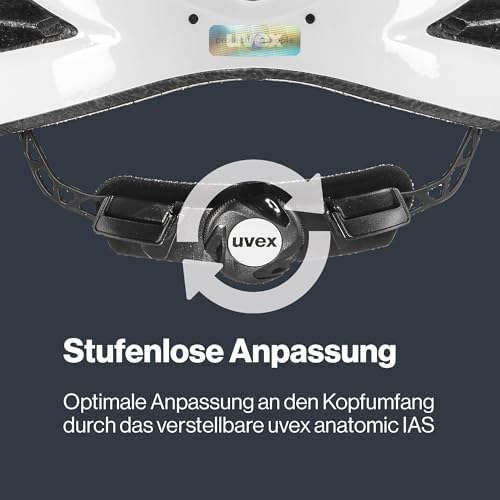 uvex i-vo 3D Helm - Leichter Allround-Schutz für Damen & Herren - individuelle Größenanpassung und LED-Erweiterung