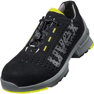 Uvex 1 Sicherheitsschuhe S1 - Leichte, atmungsaktive Arbeitsschuhe für maximale Sicherheit - Schwarz-Lime