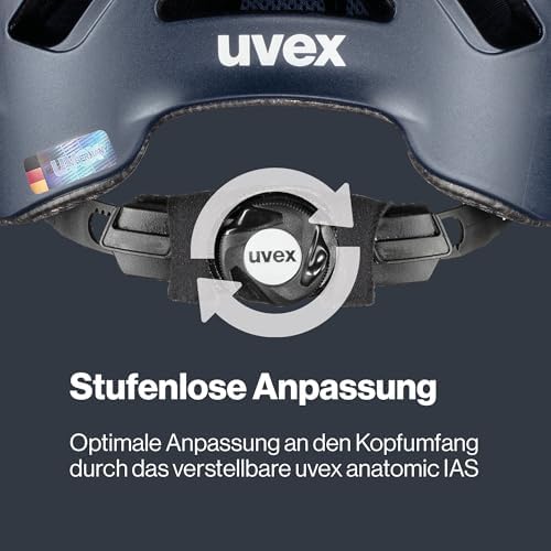 uvex urban planet - Robuster City-Helm für Damen und Herren - aus Recyclingmaterial mit optimaler Belüftung für städtisc