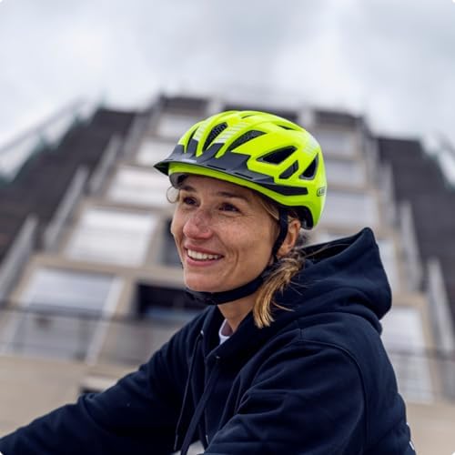 ABUS Urban-I |0 Fahrradhelm mit Rücklicht und Schirm - sicherer Schutz für Stadtfahrten