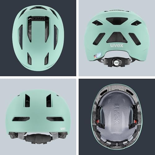 uvex urban planet - Robuster City-Helm für Damen und Herren - aus Recyclingmaterial mit optimaler Belüftung für städtisc