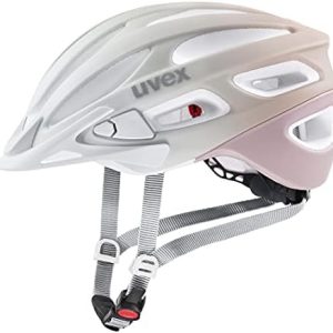 uvex True cc - Leichter Fahrradhelm für Damen & Herren mit individueller Größenanpassung & LED-Licht für sicheres Fahren