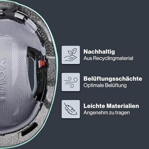 uvex urban planet - Robuster City-Helm für Damen und Herren - aus Recyclingmaterial mit optimaler Belüftung für städtisc