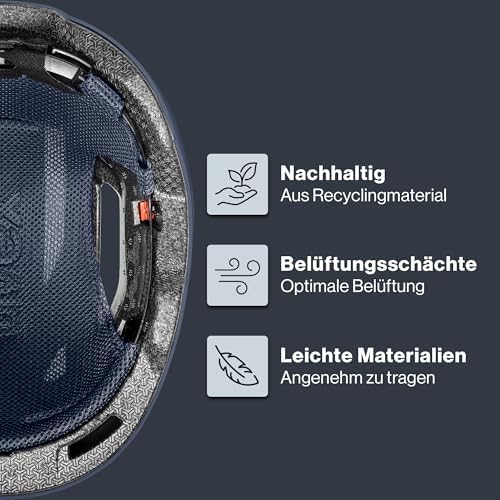 uvex urban planet - Robuster City-Helm für Damen und Herren - aus Recyclingmaterial mit optimaler Belüftung für städtisc