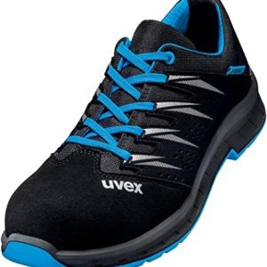 Uvex 2 Trend Sicherheitsschuhe S1 SRC ESD - Blau/Schwarz für optimale Rutschfestigkeit in der Arbeit - Gr. 44